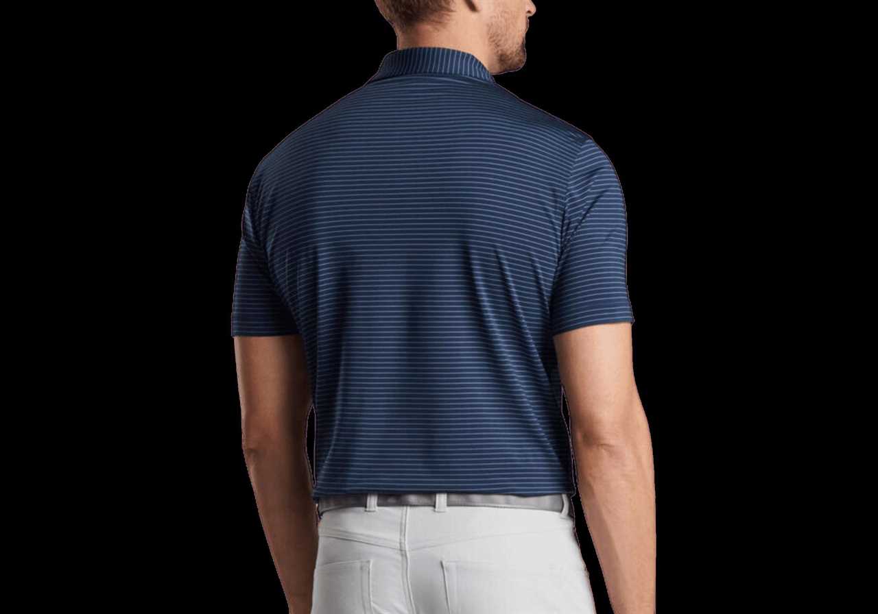 Peter Millar striped golf polo shirt