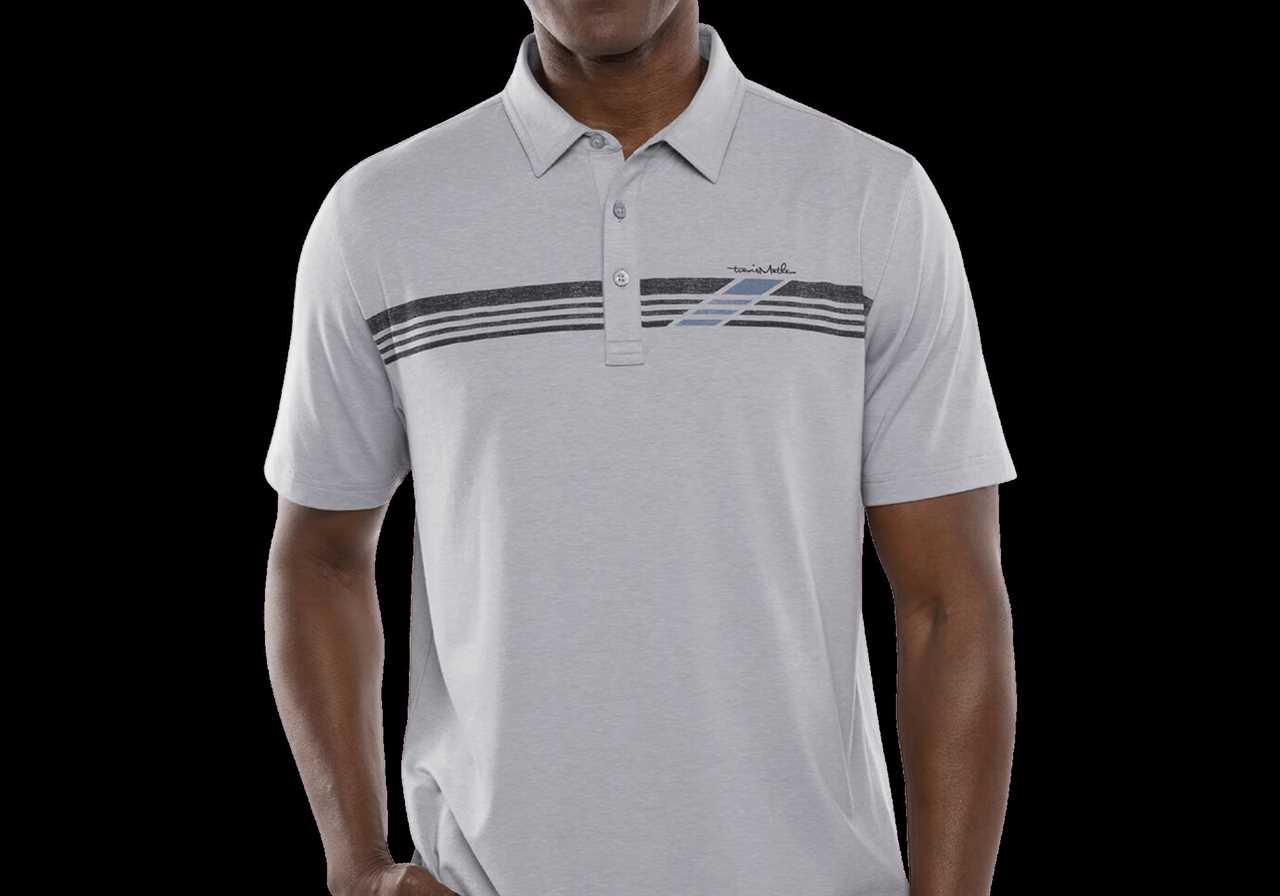 Travis Mathew striped golf polo shirt