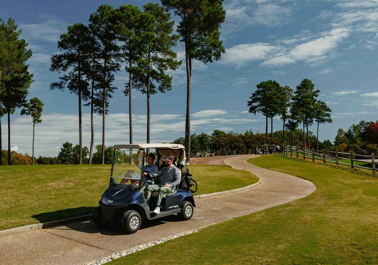 A cart may speed up a round of golf