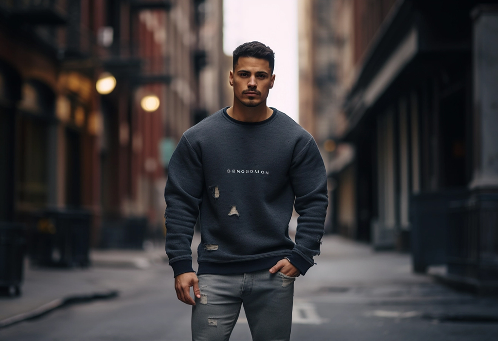 street style crewneck sweatshirt