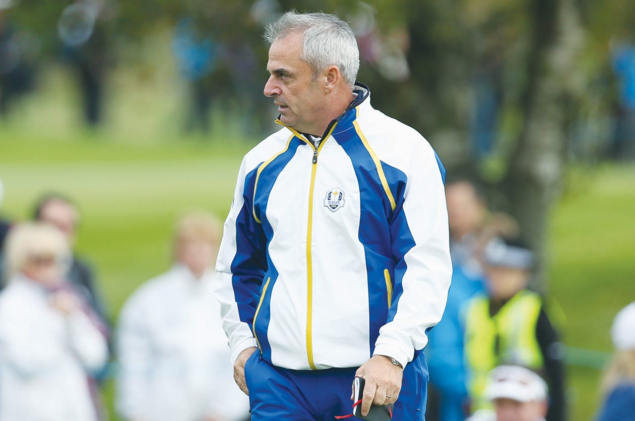 Paul McGinley guides Europe to a Ryder Cup victory in 2014.