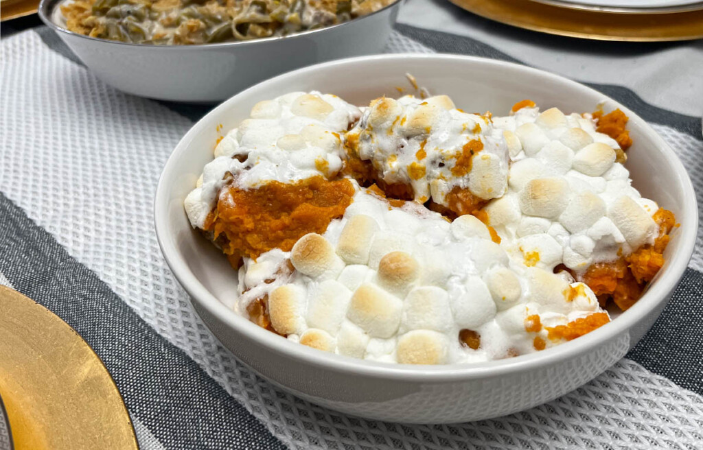 Smoked sweet potato casserole