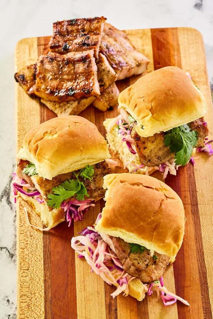 Honey Grilled Pork Belly Sliders