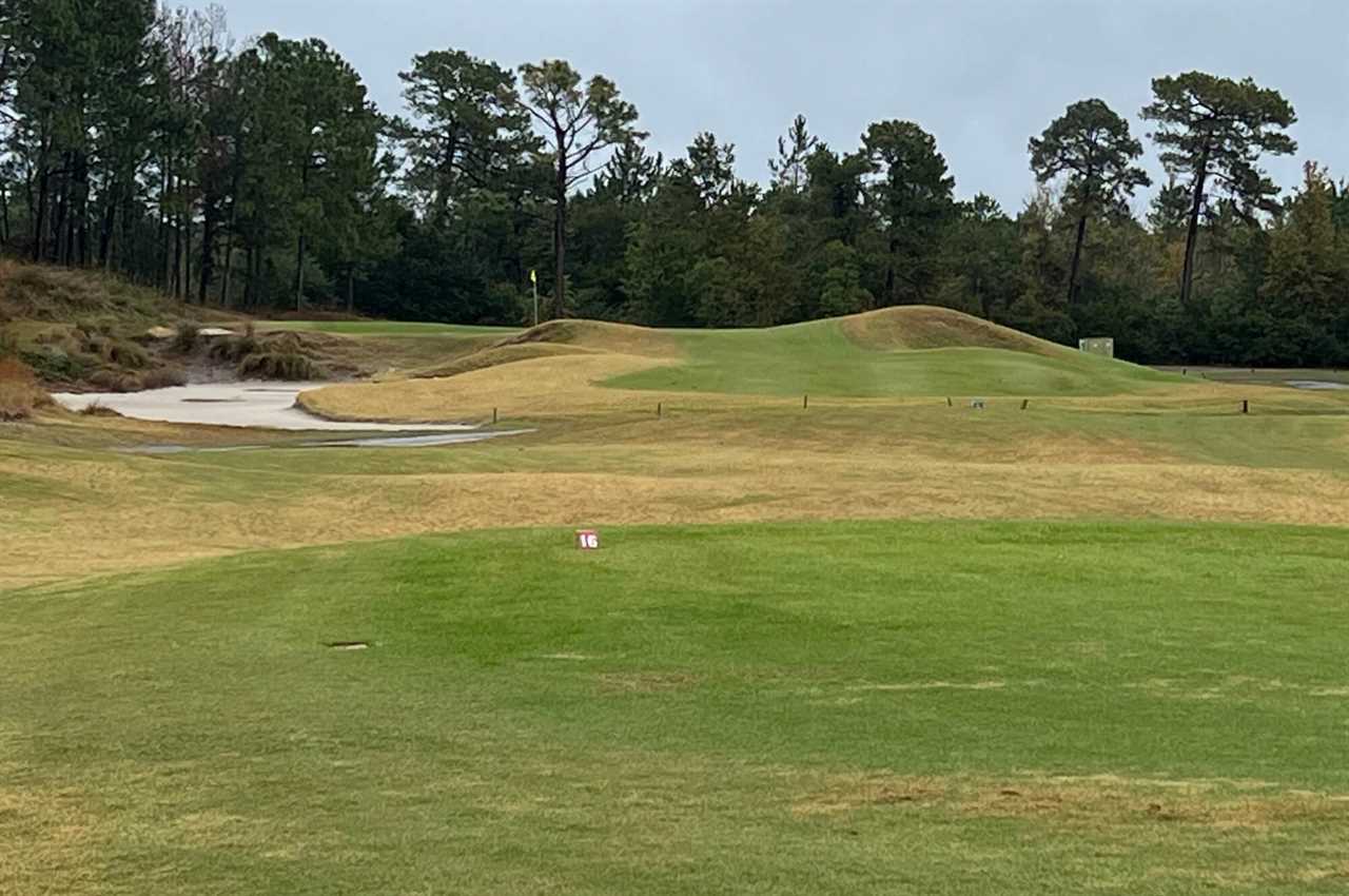 The 16th hole at the Moorland at the Legends in Myrtle Beach South Carolina.
