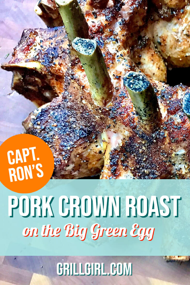 Pork Crown Roast with Beer Gravy on the Big Green Egg
