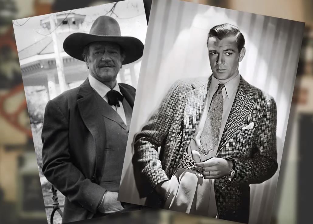 Famours celebrities who are manly looking like John Wayne and Gary Cooper