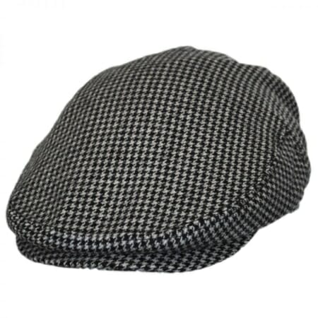 Houndstooth flat cap