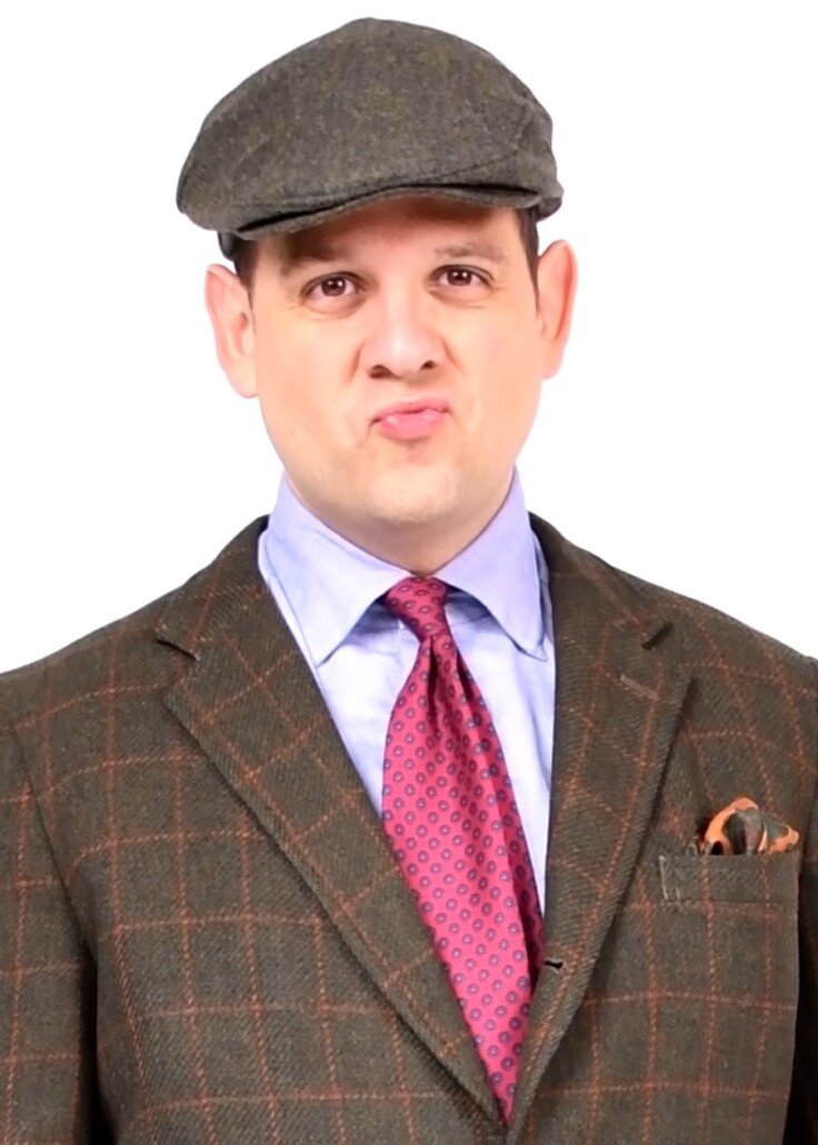 Photo of tonally similar flat cap and jacket 