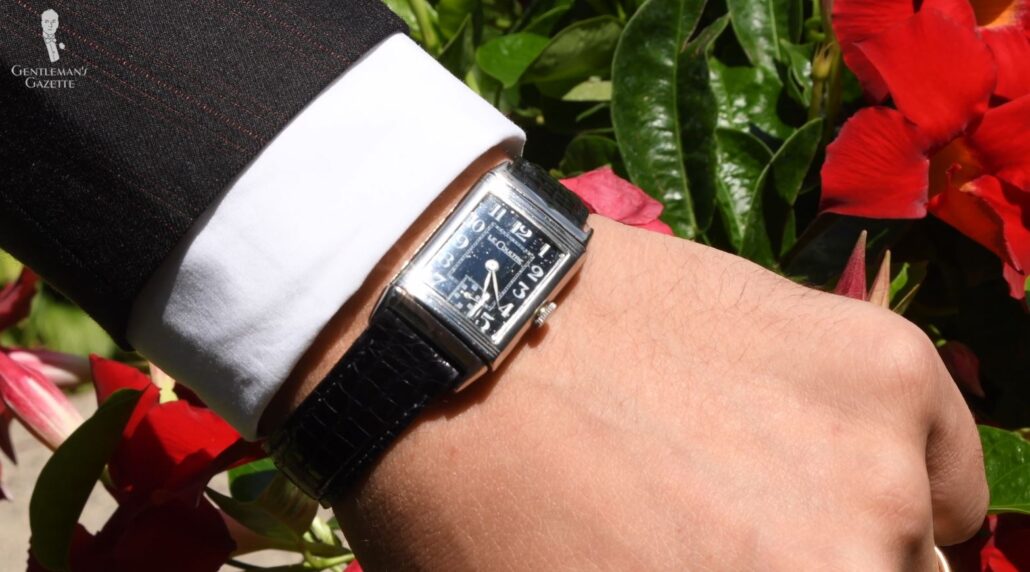 Go for minimal and slim watches for Black Tie like the JLC Reverso