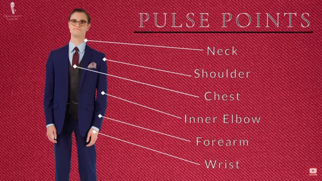 Pulse points is where are especially warm, and that warmth helps to activate and dissipate fragrance.