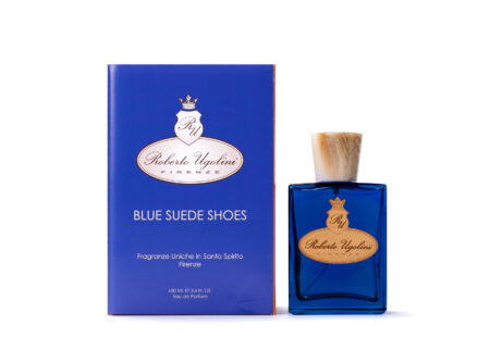 Photo of Roberto Ugolini Blue Suede Shoes Bottle and Box