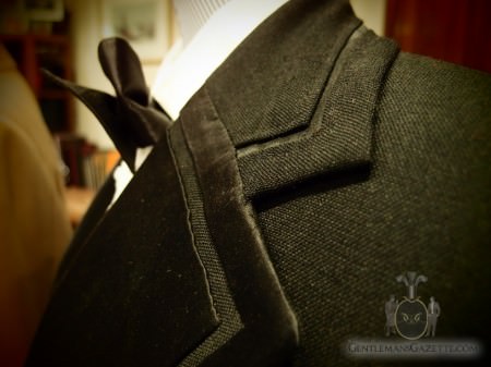 Notched Silk Faced Lapels with Channel Seam