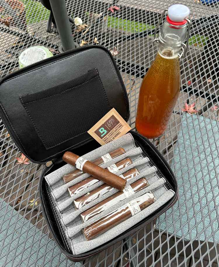 Megilla Cigars In Travel Case & Bottle Of Mead