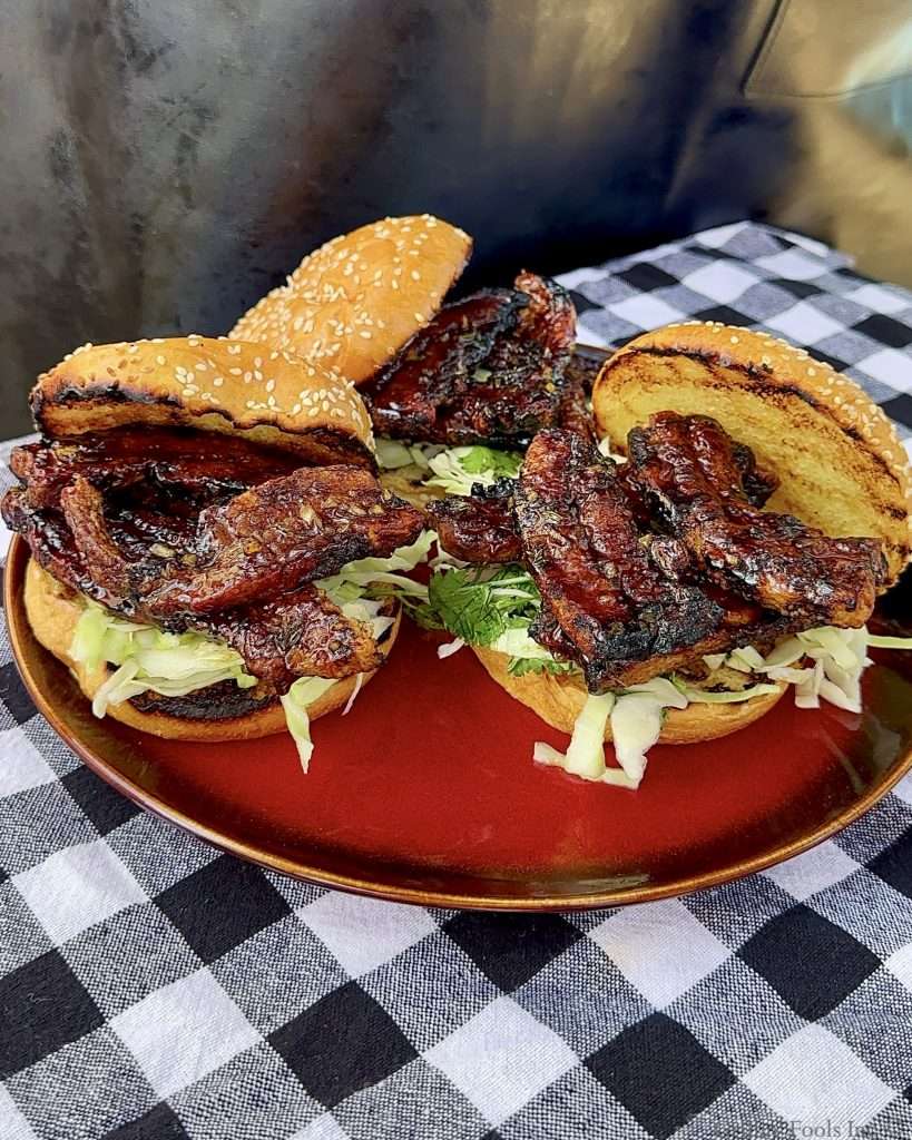 Crispy Grilled Pork Belly Sandwich