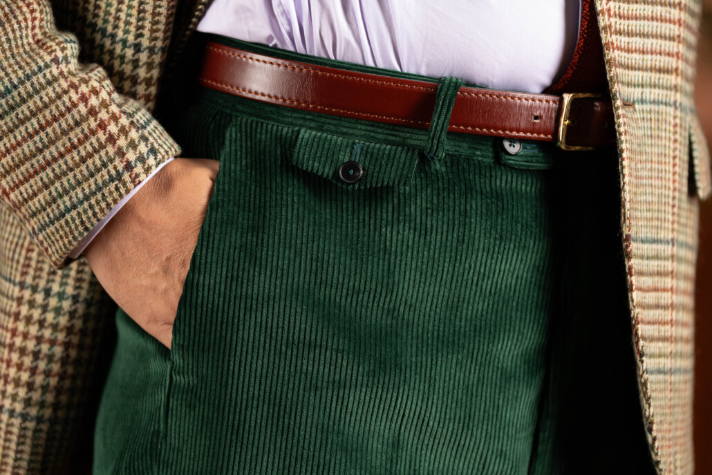 British Racing Green Corduroy