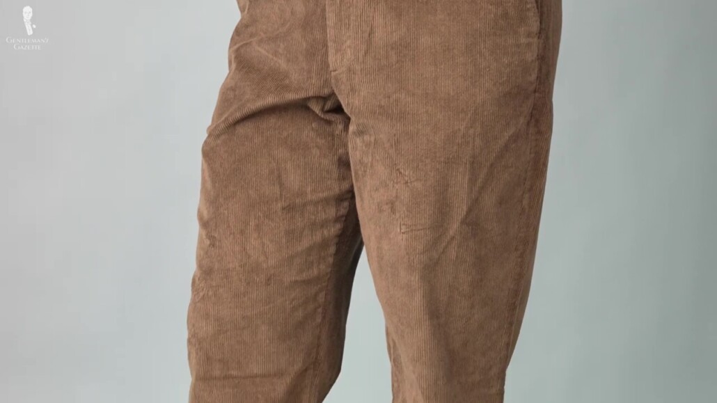 Drape of LL Bean pants