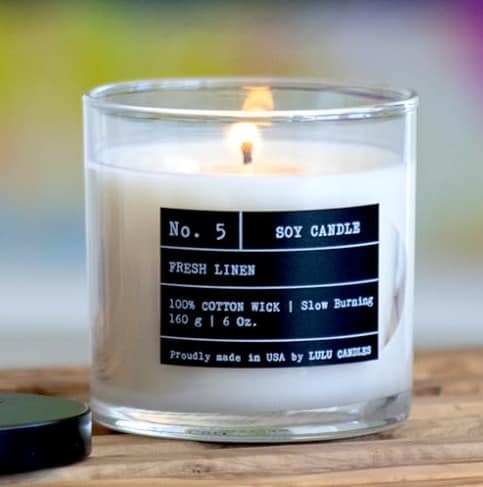 Photo of a Lulu scented candle