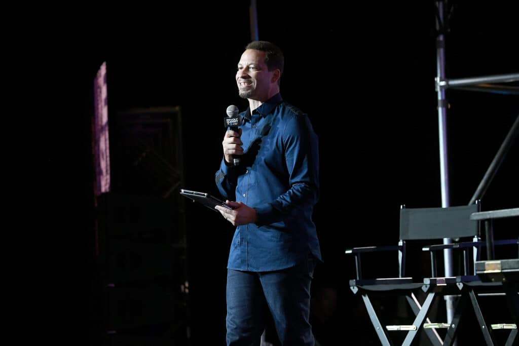 Chris Broussard speaks onstage during day 2 of REVOLT Summit and AT&T Summit on September 12, 2019 in Atlanta, Georgia.