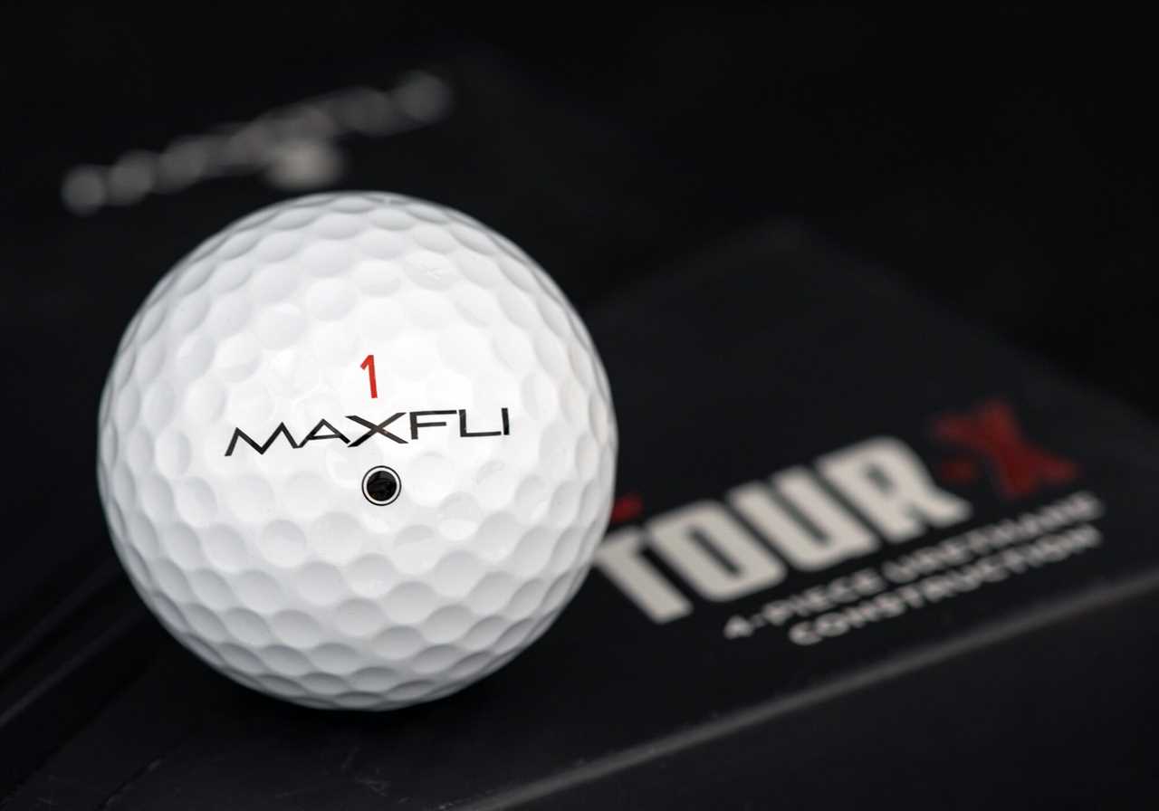 A maxfli tour x golf ball for MyGolfSpy ball lab 2023
