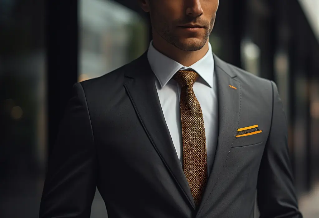 orange necktie