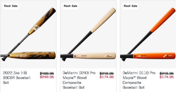 FLASH Sale on Select Louisville Slugger & DeMarini Fastpitch Bats & more!