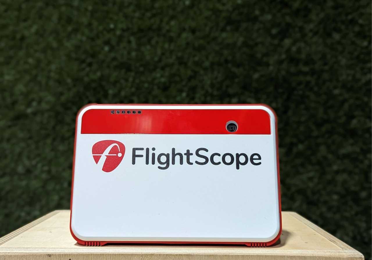 A photo of the FlightScope Mevo+ which is one of the best personal launch monitors of 2023