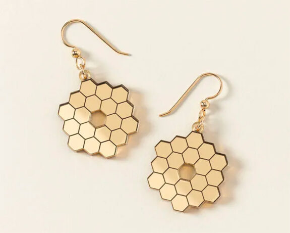 James Webb Telescope Mirror Earrings