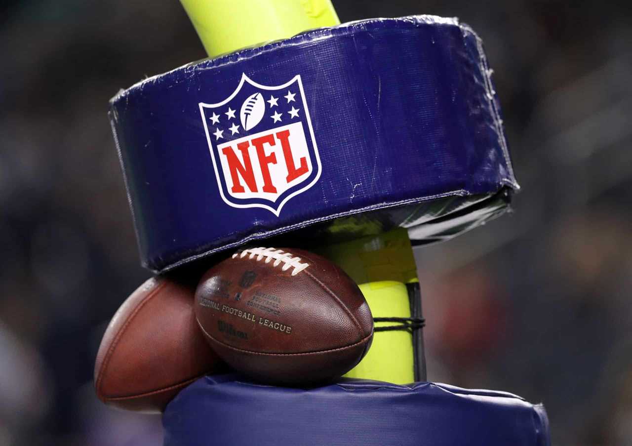 A general view of footballs on the field prior to the game between the Tampa Bay Buccaneers and Dallas Cowboys at AT&T Stadium on December 18, 2016 in Arlington, Texas.