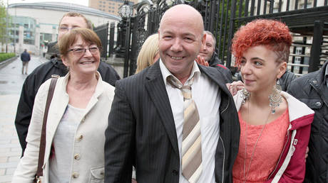 File photo: Liam Holden with family outside the Court of Appeal in Belfast after his murder conviction was quashed in 2012.