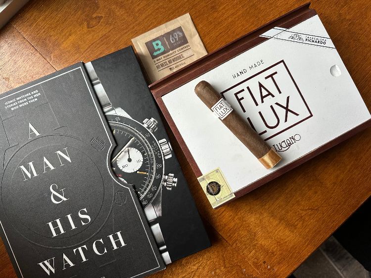 Fiat Lux Cigar & A Man And His Watch Book