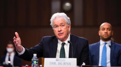 CIA Director William Burns testifies during the Senate Select Intelligence Committee hearing on "Worldwide Threats" on Thursday, March 10, 2022