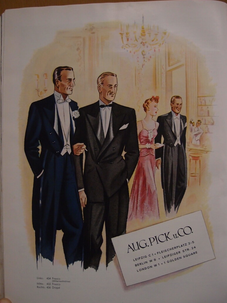 Photo of 1938 German White Tie and Black Tie ensembles