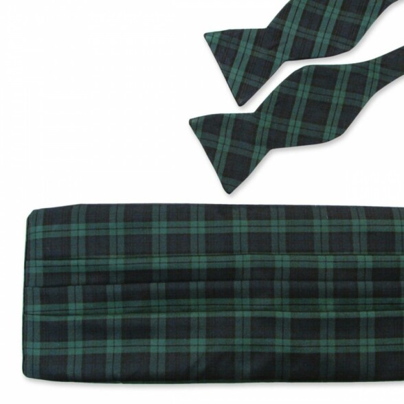 Blackwatch Tartan cummerbund set