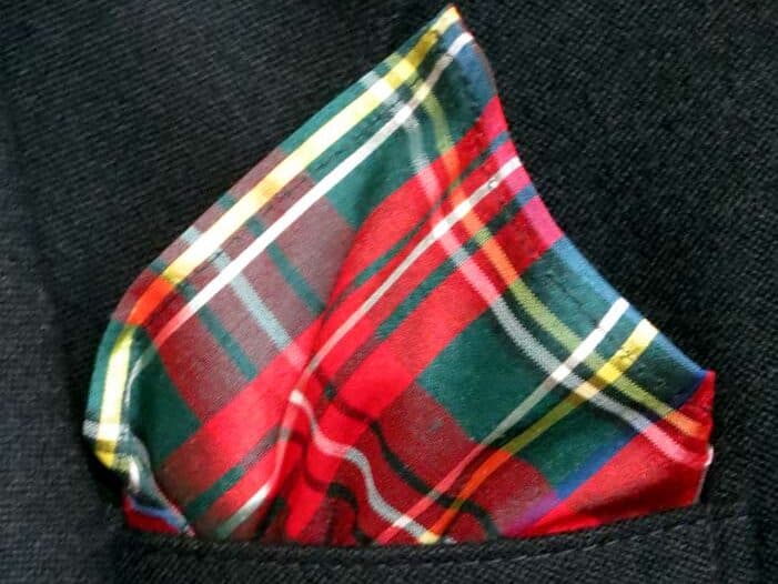 tartan pocket square