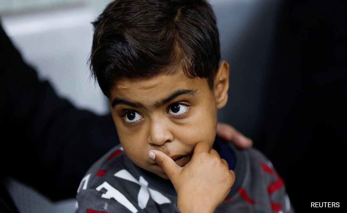 Naseem Mohra at a hospital in Rafah in the southern Gaza Strip.