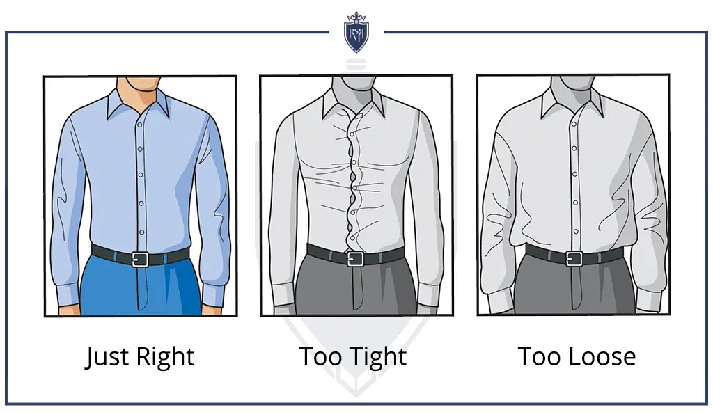 right fit is important for men to look sharp with no suit