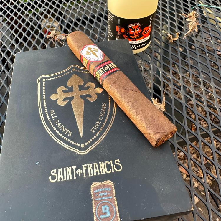 All Saints St Francis Cigar with Box & Bottle