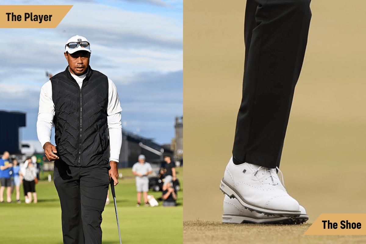 Tiger Woods in the FootJoy Premiere Tarlow Golf Shoes