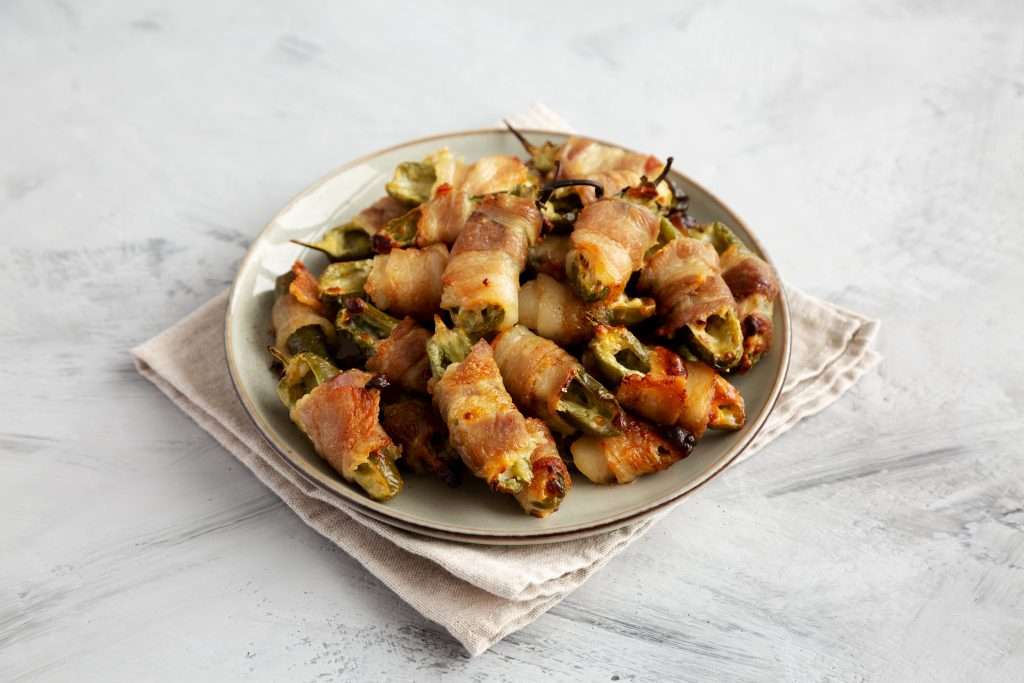 plate of jalapeno poppers