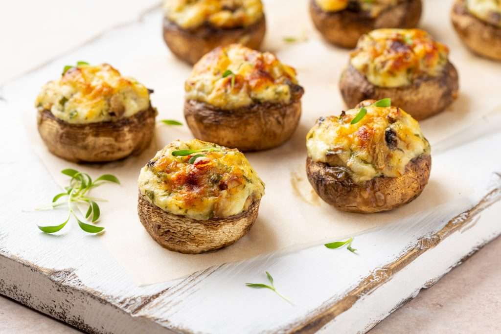 Grilled Jalapeno Popper Mushrooms