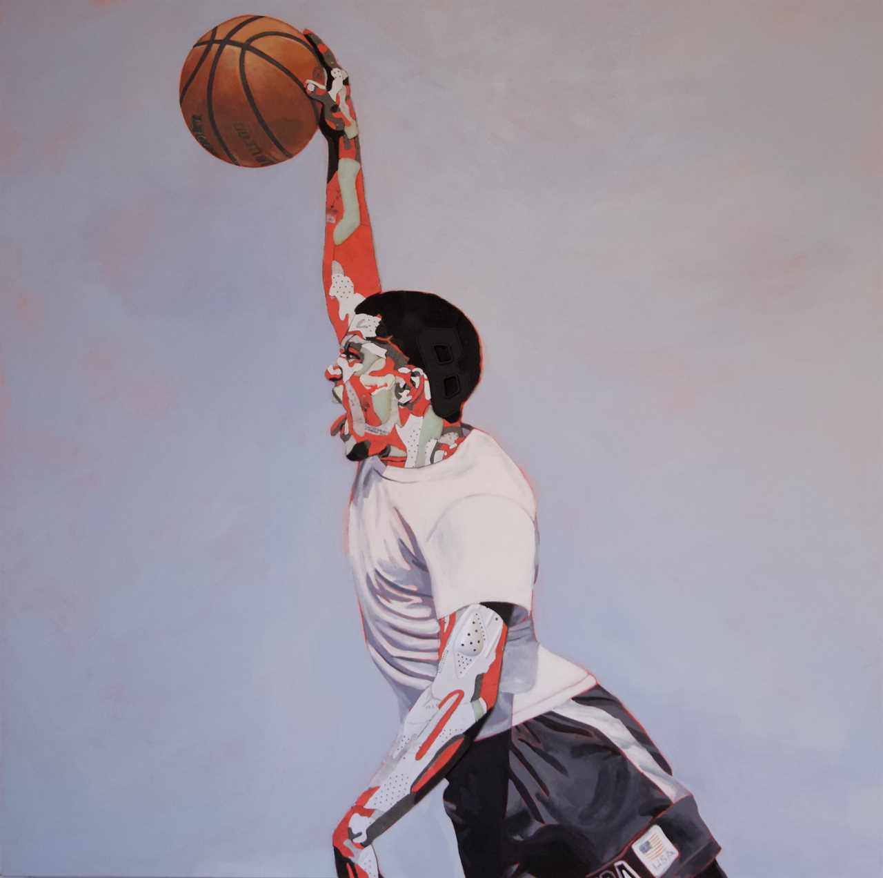 Hoops, Rap and Everything Black: Artist Justin Ruby Cuts Up Your Favorite Kicks to Make Stunning Basketball Portraits