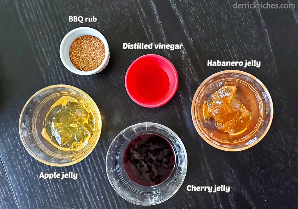 Cherry Apple Habanero BBQ Glaze-ingredients