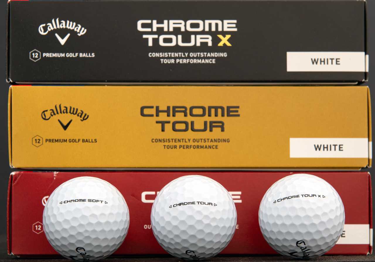 Callaway Chrome Tour Golf and Chrome Soft Ball