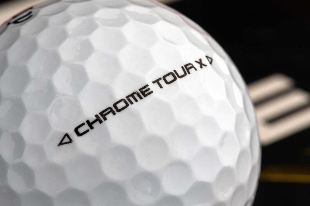 Callaway Chrome Tour X Golf Ball up close