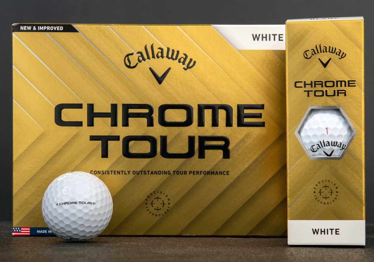 Callaway Chrome Tour golf balls packaging