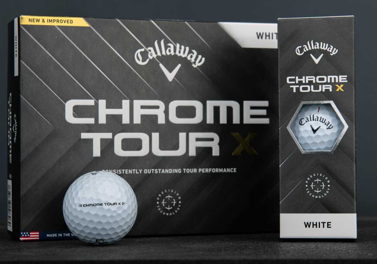 Callaway Chrome Tour X Golf ball packaging