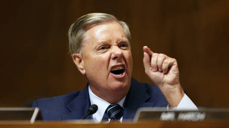 FILE PHOTO: US Senator Lindsey Graham.