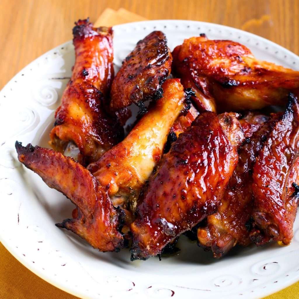 peach-jalapeno-bbq-glazed-chicken-wings