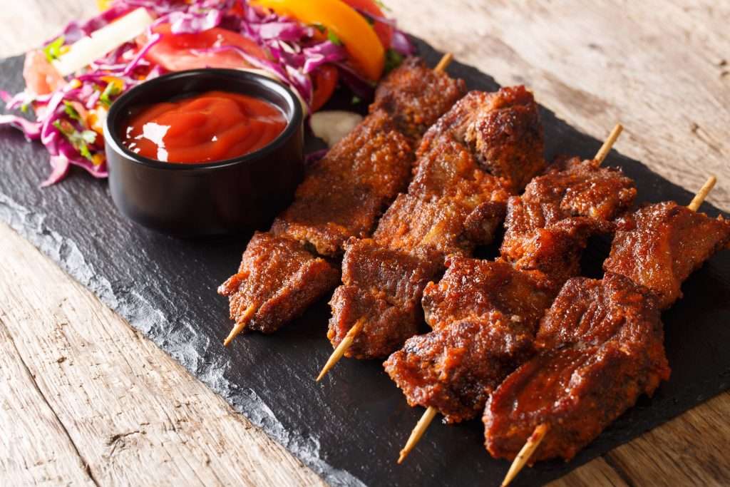 Beef Suya Skewers