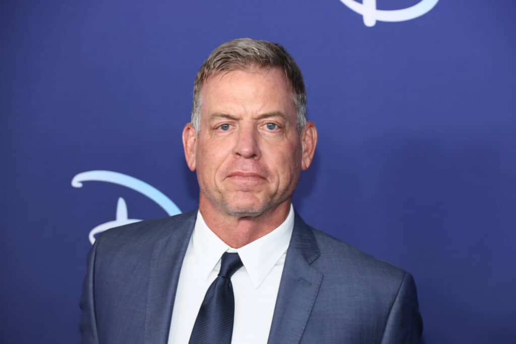 NEW YORK, NEW YORK - MAY 17: Troy Aikman attends the 2022 ABC Disney Upfront at Basketball City - Pier 36 - South Street on May 17, 2022 in New York City.